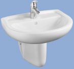 Mosdó fehér l.o. 55cm 3 csaplyukas fúrt
ALFÖLDI félporcelán (4191 55)