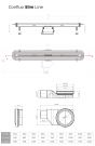 Zuhany folyóka 950mm-es keskeny SLIMLINE
PESTAN (13000303)